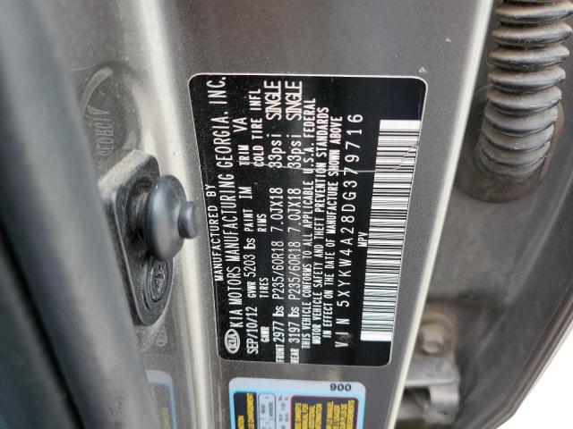 Photo 12 VIN: 5XYKW4A28DG379716 - KIA SORENTO SX 