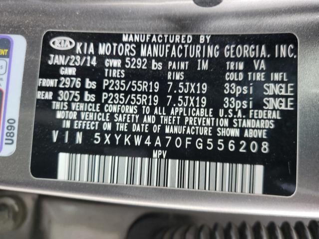 Photo 12 VIN: 5XYKW4A70FG556208 - KIA SORENTO SX 