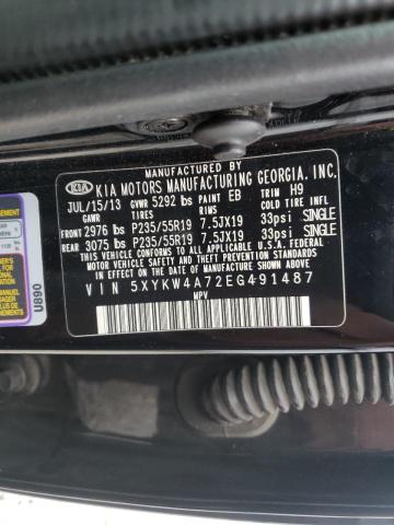 Photo 9 VIN: 5XYKW4A72EG491487 - KIA SORENTO SX 