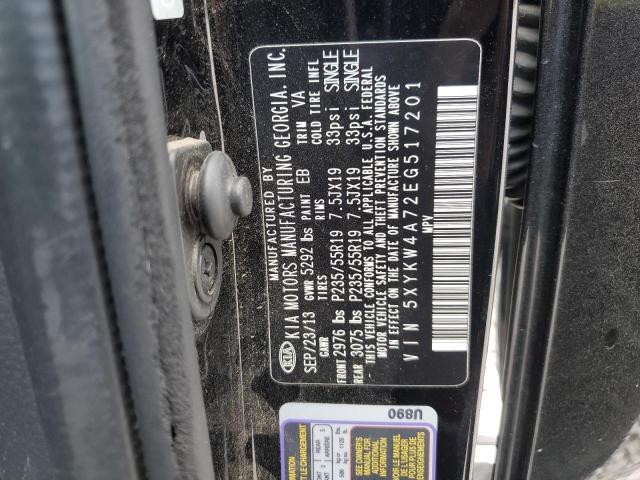 Photo 9 VIN: 5XYKW4A72EG517201 - KIA SORENTO SX 