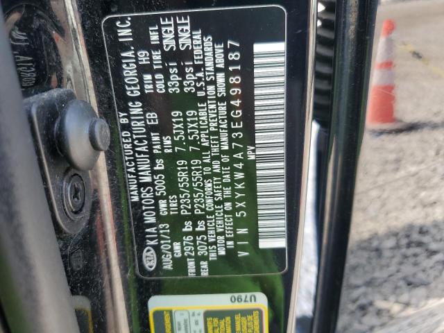 Photo 12 VIN: 5XYKW4A73EG498187 - KIA SORENTO SX 