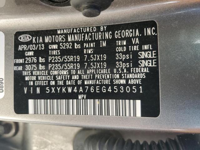 Photo 13 VIN: 5XYKW4A76EG453051 - KIA SORENTO SX 