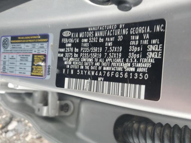 Photo 11 VIN: 5XYKW4A76FG561350 - KIA SORENTO 