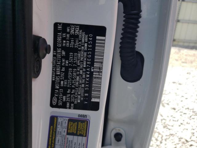 Photo 12 VIN: 5XYKW4A78EG516540 - KIA SORENTO SX 