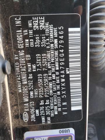 Photo 12 VIN: 5XYKW4A79EG479465 - KIA SORENTO SX 