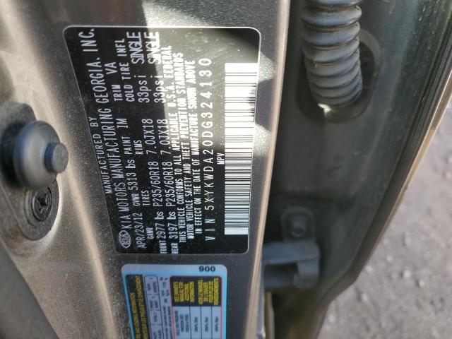 Photo 12 VIN: 5XYKWDA20DG324130 - KIA SORENTO SX 