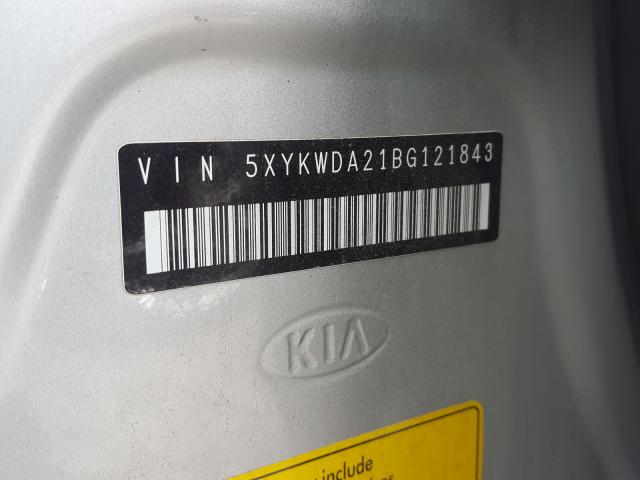 Photo 9 VIN: 5XYKWDA21BG121843 - KIA SORENTO SX 