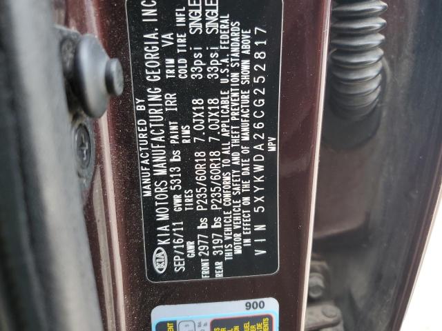 Photo 11 VIN: 5XYKWDA26CG252817 - KIA SORENTO 