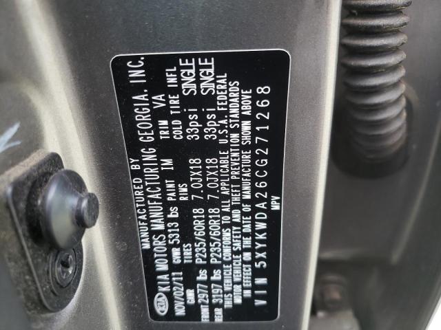 Photo 9 VIN: 5XYKWDA26CG271268 - KIA SORENTO SX 