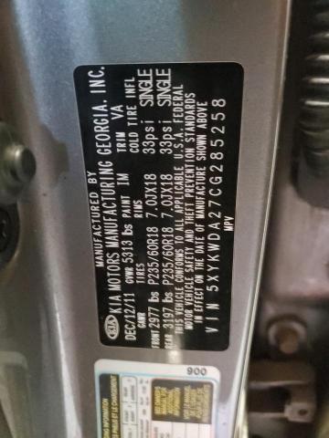 Photo 12 VIN: 5XYKWDA27CG285258 - KIA SORENTO 