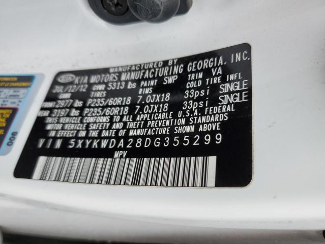 Photo 11 VIN: 5XYKWDA28DG355299 - KIA SORENTO 