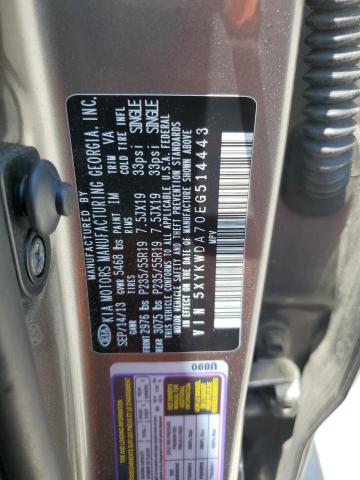 Photo 11 VIN: 5XYKWDA70EG514443 - KIA SORENTO 