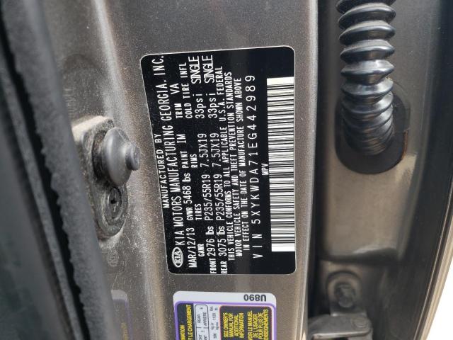 Photo 12 VIN: 5XYKWDA71EG442989 - KIA SORENTO SX 