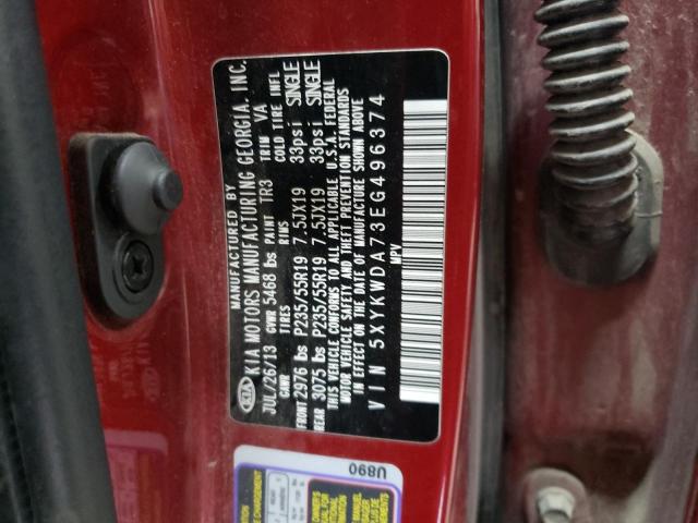 Photo 12 VIN: 5XYKWDA73EG496374 - KIA SORENTO 