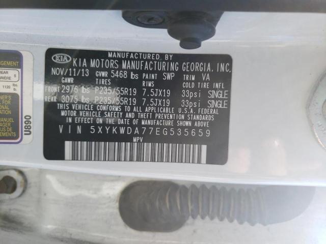 Photo 9 VIN: 5XYKWDA77EG535659 - KIA SORENTO SX 