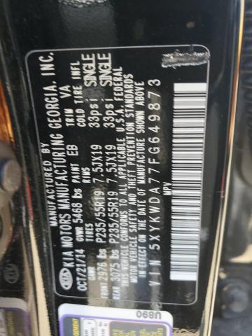 Photo 11 VIN: 5XYKWDA77FG649873 - KIA SORENTO 