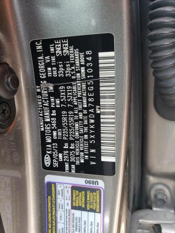 Photo 12 VIN: 5XYKWDA78EG510348 - KIA SORENTO 