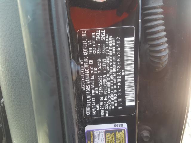 Photo 9 VIN: 5XYKWDA78EG536402 - KIA SORENTO SX 