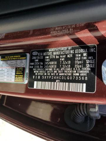 Photo 9 VIN: 5XYP24HC3LG073568 - KIA TELLURIDE 