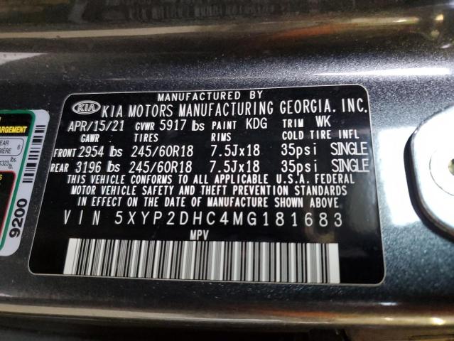 Photo 12 VIN: 5XYP2DHC4MG181683 - KIA TELLURIDE 