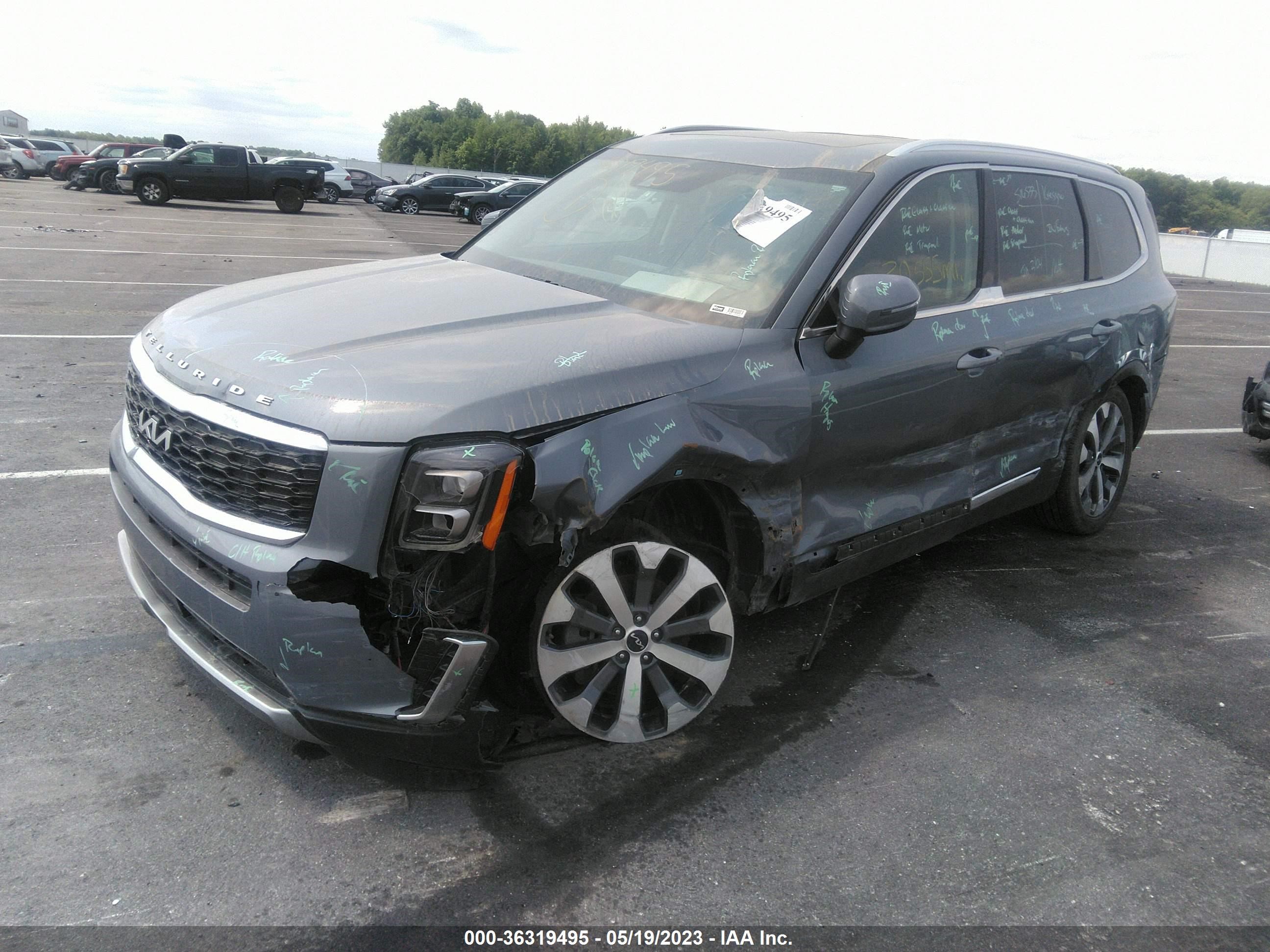 Photo 1 VIN: 5XYP34HC0NG207517 - KIA TELLURIDE 