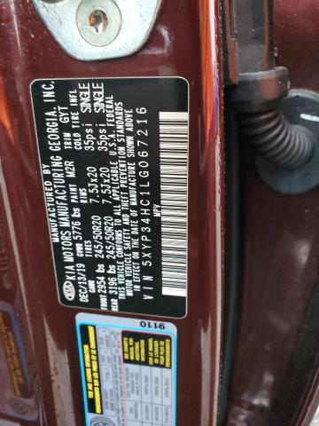 Photo 12 VIN: 5XYP34HC1LG067216 - KIA TELLURIDE 