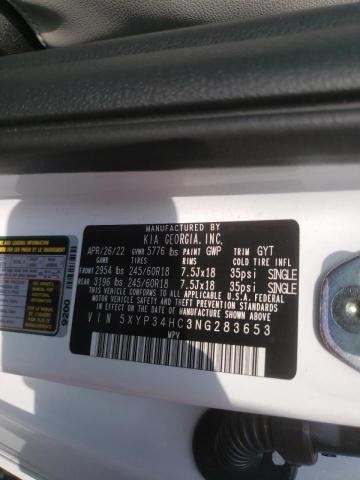 Photo 9 VIN: 5XYP34HC3NG283653 - KIA TELLURIDE 