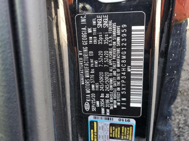 Photo 12 VIN: 5XYP34HC8MG123959 - KIA TELLURIDE 