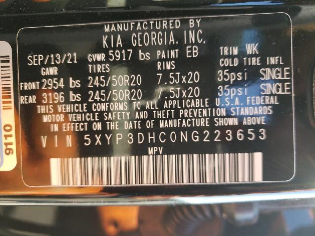 Photo 12 VIN: 5XYP3DHC0NG223653 - KIA TELLURIDE 