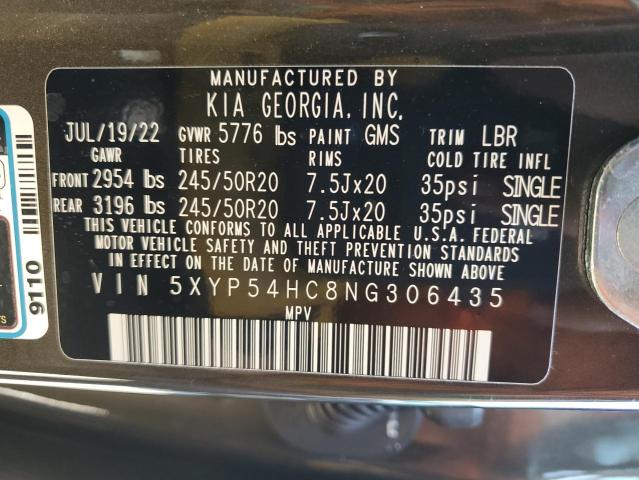 Photo 12 VIN: 5XYP54HC8NG306435 - KIA TELLURIDE 