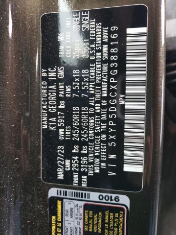 Photo 12 VIN: 5XYP5DGCXPG388169 - KIA TELLURIDE 