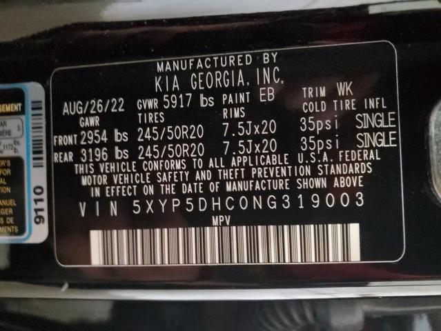 Photo 13 VIN: 5XYP5DHC0NG319003 - KIA TELLURIDE 