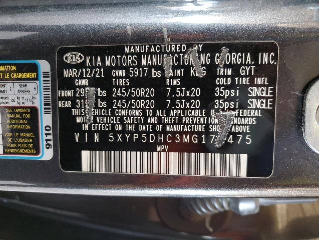 Photo 13 VIN: 5XYP5DHC3MG171475 - KIA TELLURIDE 