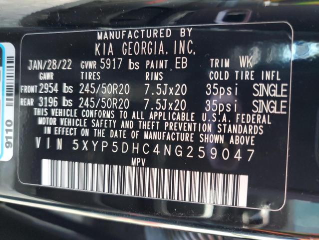 Photo 12 VIN: 5XYP5DHC4NG259047 - KIA TELLURIDE 