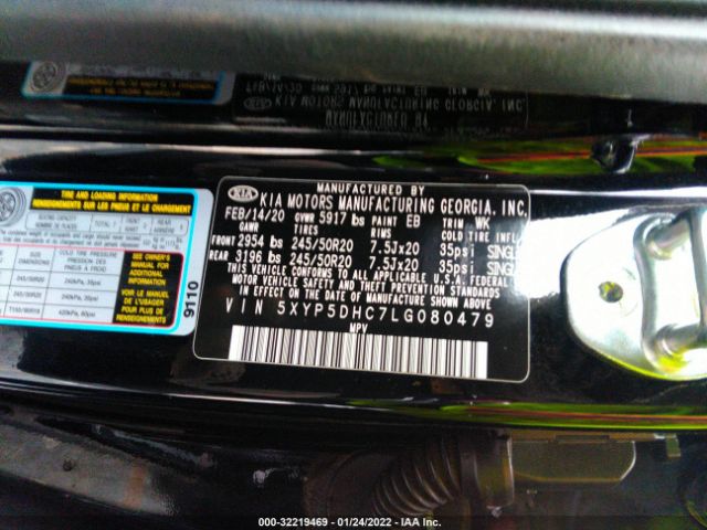 Photo 8 VIN: 5XYP5DHC7LG080479 - KIA TELLURIDE 