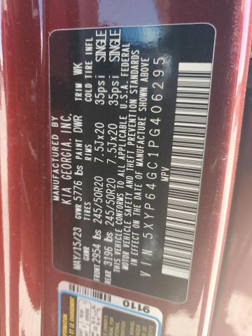 Photo 12 VIN: 5XYP64GC1PG406295 - KIA TELLURIDE 