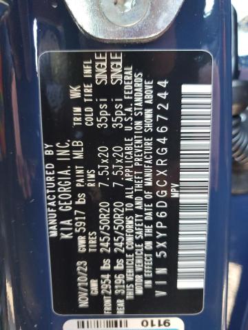 Photo 11 VIN: 5XYP6DGCXRG467244 - KIA TELLURIDE 