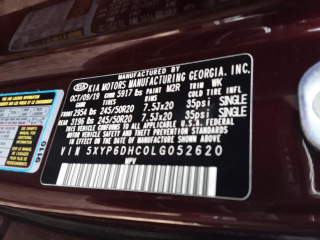 Photo 9 VIN: 5XYP6DHC0LG052620 - KIA TELLURIDE 