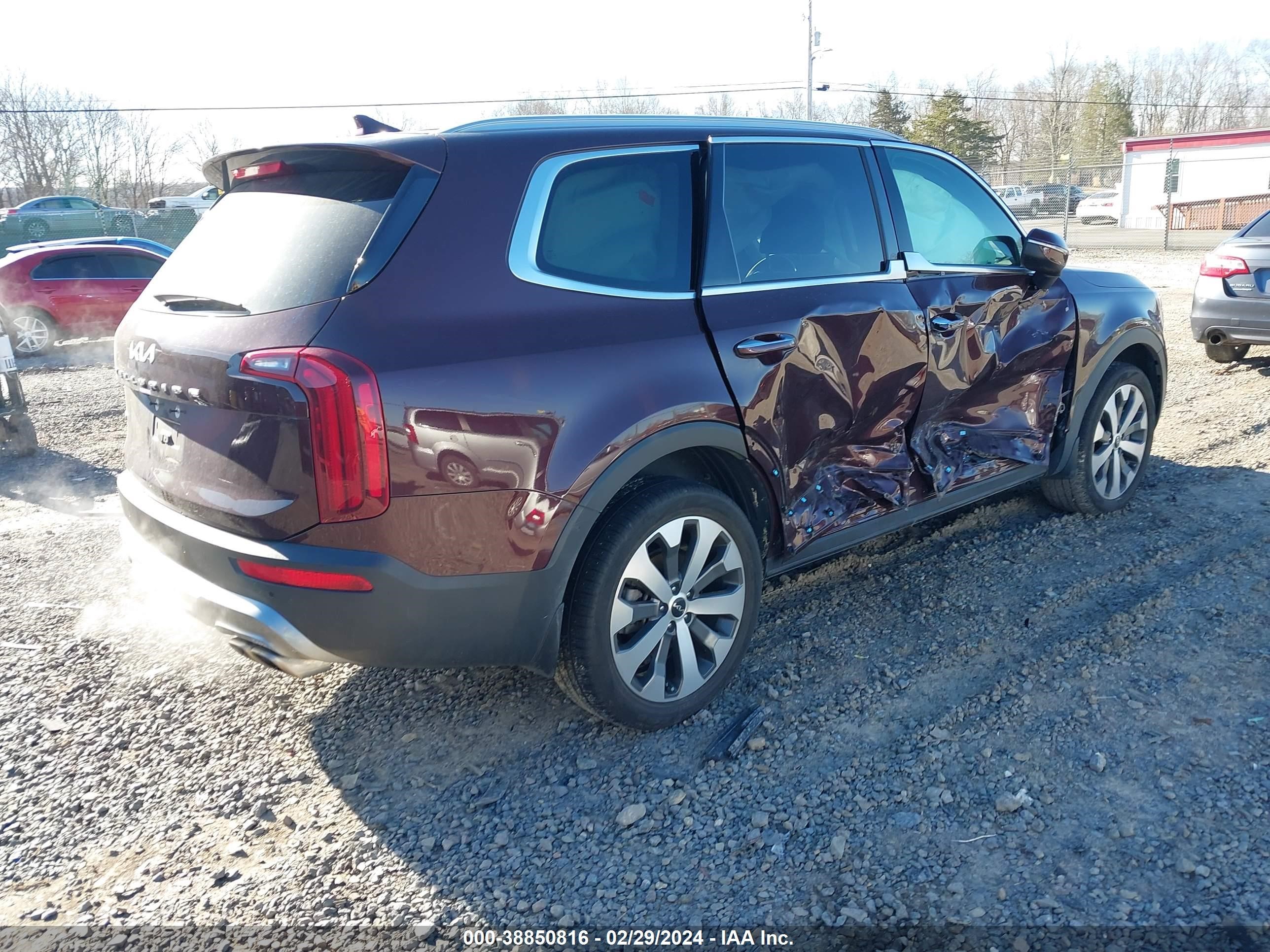 Photo 3 VIN: 5XYP6DHC2NG248593 - KIA TELLURIDE 