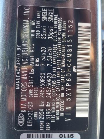 Photo 12 VIN: 5XYP6DHC4MG151152 - KIA TELLURIDE 