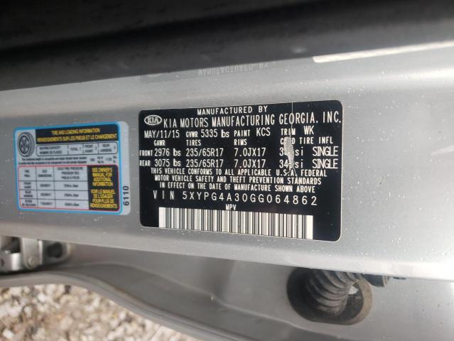 Photo 9 VIN: 5XYPG4A30GG064862 - KIA SORENTO LX 