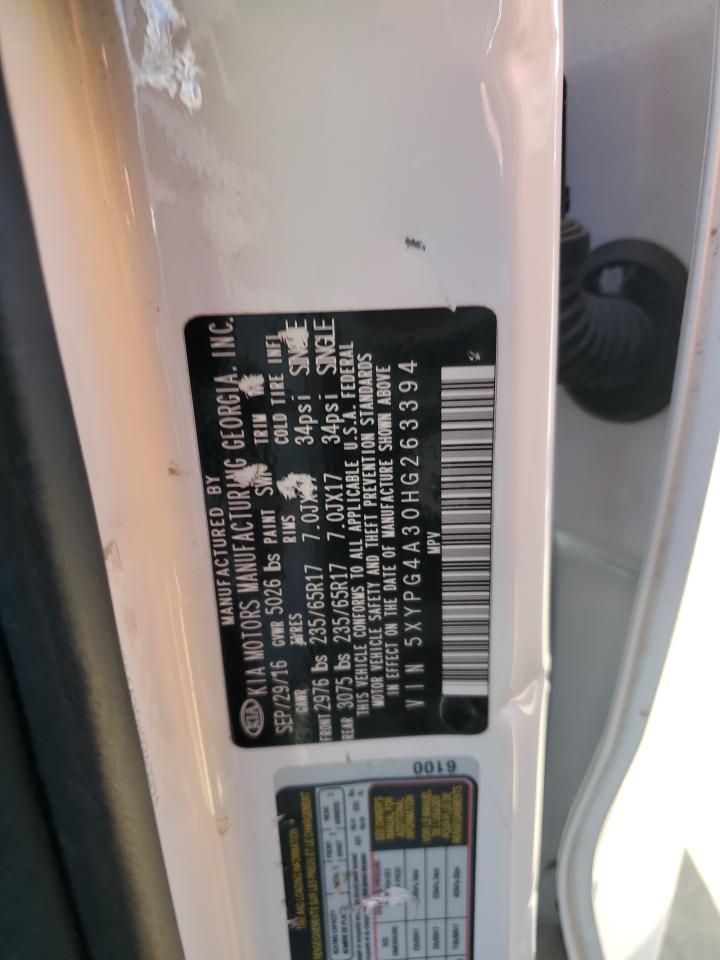 Photo 11 VIN: 5XYPG4A30HG263394 - KIA SORENTO 