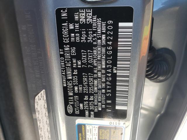 Photo 12 VIN: 5XYPG4A30LG642209 - KIA SORENTO L 