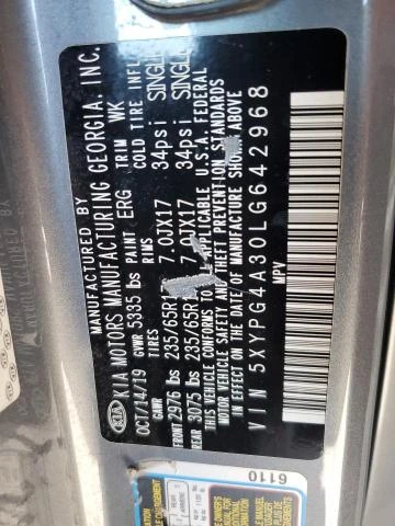 Photo 13 VIN: 5XYPG4A30LG642968 - KIA SORENTO L 