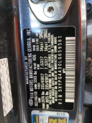 Photo 12 VIN: 5XYPG4A30LG659561 - KIA SORENTO 