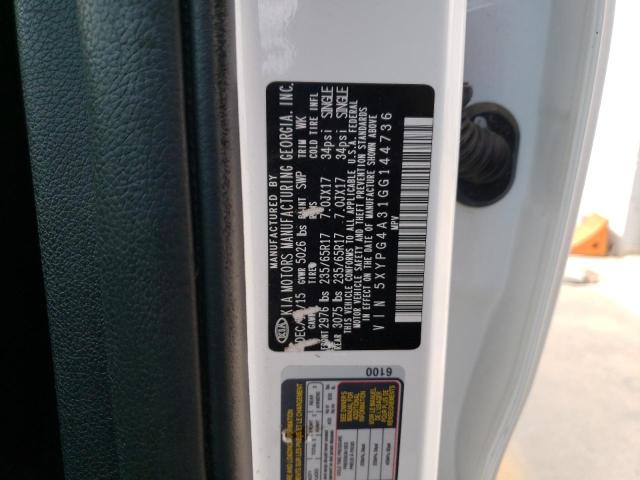 Photo 11 VIN: 5XYPG4A31GG144736 - KIA SORENTO LX 