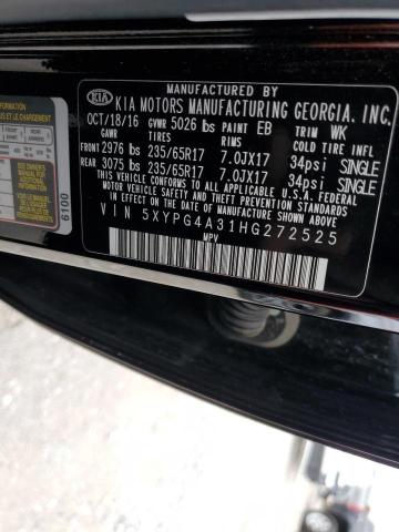 Photo 11 VIN: 5XYPG4A31HG272525 - KIA SORENTO LX 