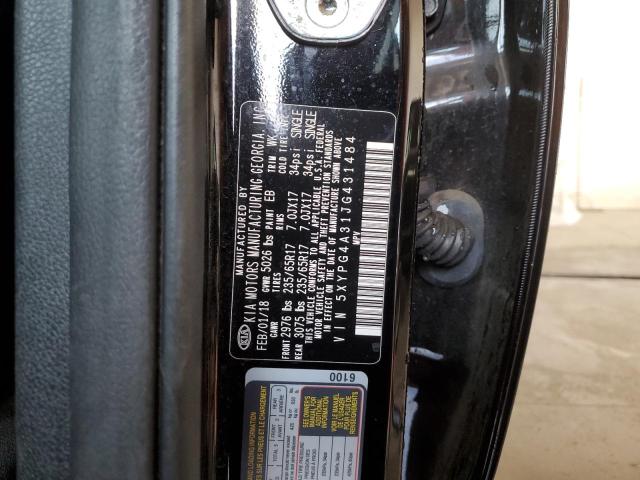 Photo 12 VIN: 5XYPG4A31JG431484 - KIA SORENTO 