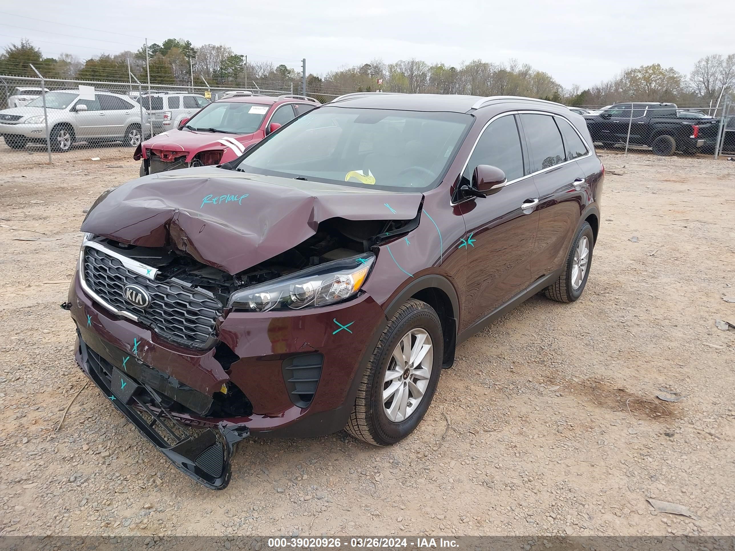 Photo 1 VIN: 5XYPG4A31LG636306 - KIA SORENTO 