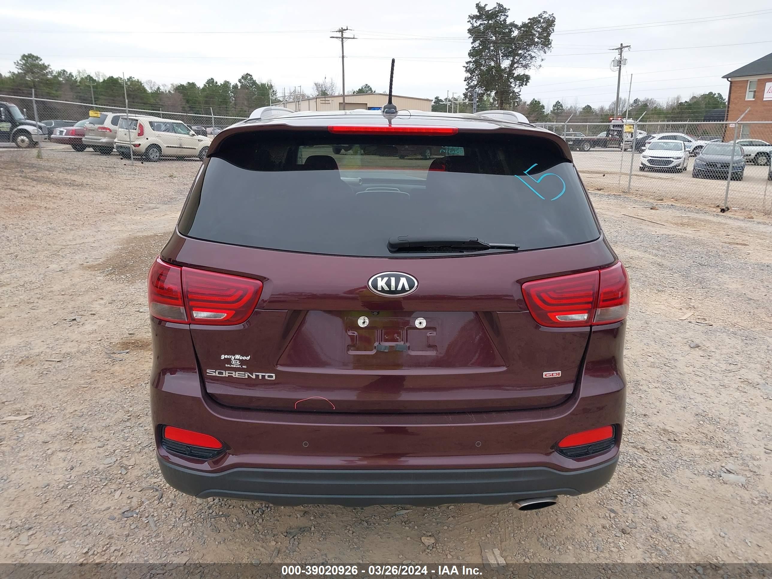 Photo 15 VIN: 5XYPG4A31LG636306 - KIA SORENTO 